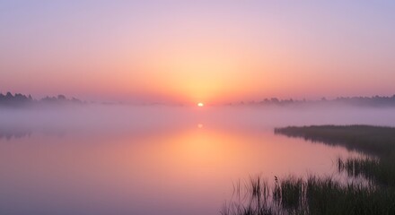 Fototapeta premium sunrise over the river