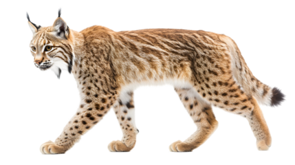 Majestic Eurasian Lynx Walking