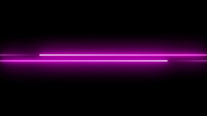 Neon line background animation. Frame. Seamless loop illustration. of glowing horizontal neon lines streaming across on the screen.
