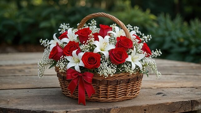 basket of flowers