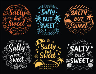 Fototapeta premium Six Salty But Sweet Summer Beach Designs
