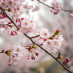 Obraz premium Pink Cherry Blossoms Spring Bloom