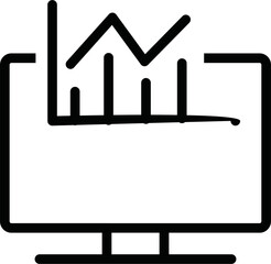 analytic icon vector