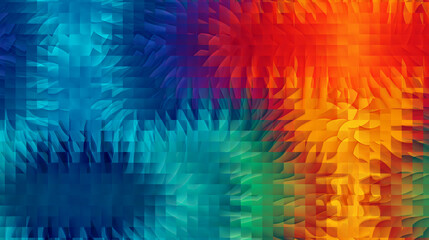 Fototapeta premium Abstrakte Textur in leuchtenden Farben: Türkis, Rot, Orange, Blau und Grün. Dynamisches Muster mit wellenförmigen Strukturen, ideal für Hintergründe und Design