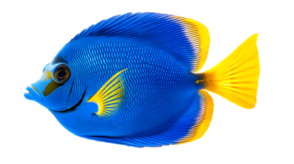 Vibrant Blue and Yellow Fish