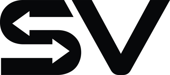 letter s two arrow recycle or exchange logo with vector file.