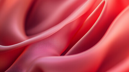 Obraz premium Abstract red silk fabric texture background image elegant soft draped waves art pink flow style curve