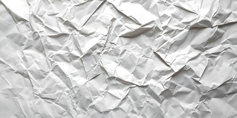 Obraz premium Crumpled White Paper Texture Background