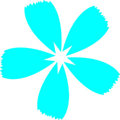 Abstract Floral Pattern Silhouette