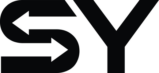 letter s two arrow recycle or exchange logo with vector file.