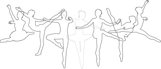 Ballet Dancer Silhouette Dancers Poses Silhouettes © Christos Georghiou