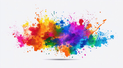 Obraz premium abstract colorful ink on white background