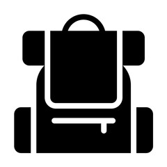 travel bag glyph style