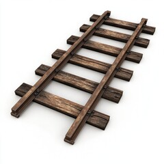 Wooden railway tracks