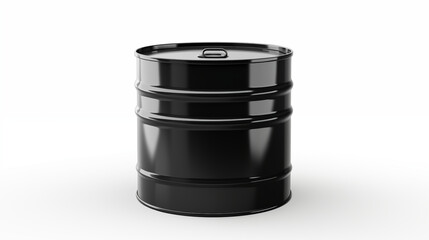 Black Metal Oil Barrel Industrial Container 55 Gallon Drum