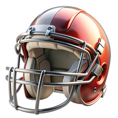Fototapeta premium Red Football Helmet: Gridiron Gear
