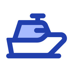 cruise ship blue style