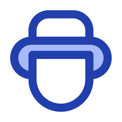 man traveller blue style