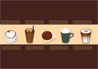 coffee menu design template