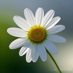 daisy on a blue background