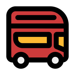 double decker bus fill color style