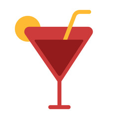 cocktail flat style