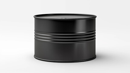 Black Metal Tin Can Mockup Empty Container Product Packaging