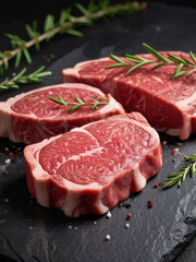 Fototapeta premium Meat Delights: Juicy Cuts Ready for the Grill
