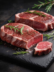 Obraz premium Meat Delights: Juicy Cuts Ready for the Grill