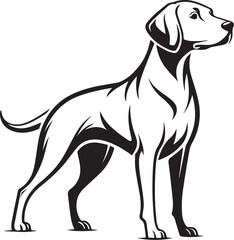 Fototapeta premium a vector silhouette image of a dog graphics-icon (16).eps