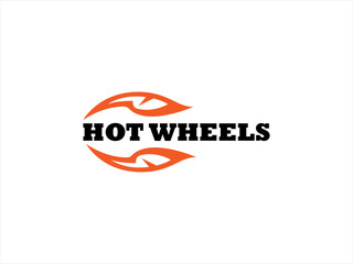 Stylish Hot Wheels logo design for a car brand.This is a simple, clean vector graphic logo for a car brand, likely Hot Wheels.