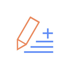 A Vibrant Pencil Adding Text To A Document, Symbolizing Creativity And Content Creation, With A Minimalist Design And Soft Color Palette