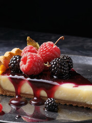 Berry Tart with a Touch of Sweet Temptation
