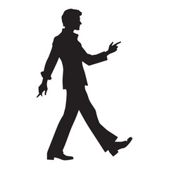 Award-Winning Actor silhouette, recognized for brilliance - Actor illustration - Minimalist Actor vector - Profession silhouette
