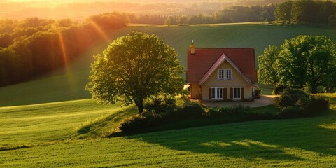 Rustic charm with the warmth of a countryside sunset.