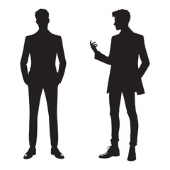 Stage Performer Actor silhouette, mesmerizing audiences worldwide - Actor illustration - Minimalist Actor vector - Profession silhouette
