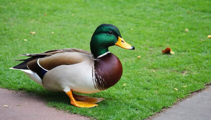 Obraz premium duck on a pond