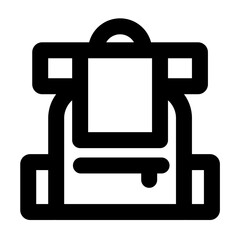 Obraz premium travel bag outlined black style