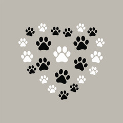 Fototapeta premium National Pet Day Vector Illustration | Pet Adoption Awareness | Cute Pet Faces | Funny Pet Quotes | Paw Print Design | Pet Frame Template | Sticker, T-Shirt & Poster Design