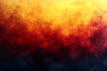 Fototapeta premium Abstract fiery sunset gradient background orange, red, dark blue textured wall