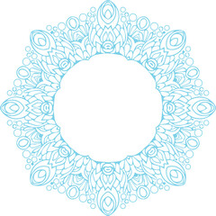 Beautiful Mandala Art and Vector Mandala Design Image.