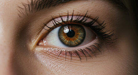 close up of eye, Generative AI