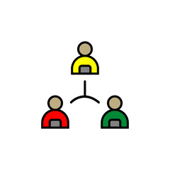 Group colored icon