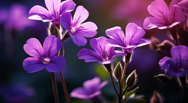 Mesmerizing Purple Flowers in Bloom | Nature's Beauty in Full Glow