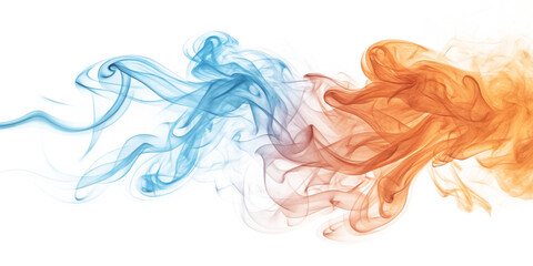 "Vibrant Blue and Orange Smoke Swirls Isolated on Transparent Background"
"Dynamic Blue and Orange Smoke Effect &ndash; High-Quality Transparent Overlay"