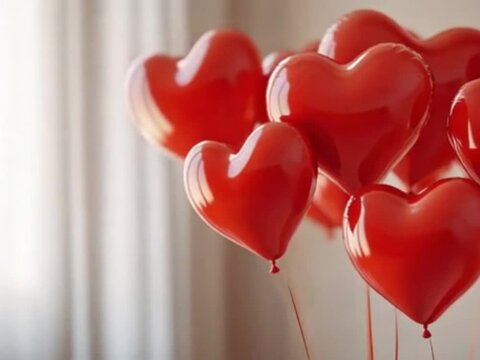 Romantic Heart Balloons | Love and Celebration in the Air