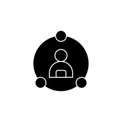 User Affiliated glyph icon