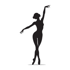 Synchronized Perfection Dancer silhouette, every move in harmony - Dance illustration - Minimalist Dance vector - Profession silhouette
