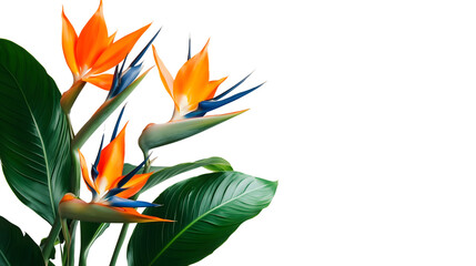 Tropical Bird of Paradise Frame – Exotic Floral Border Design