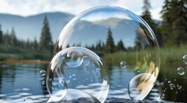 Magical Water Bubbles | Serenity of Nature in Motion